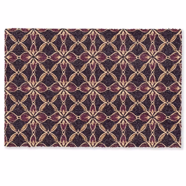 Symmetrisch - Tegel - Burgundy Deurmat klein 898 -zkaufland3d