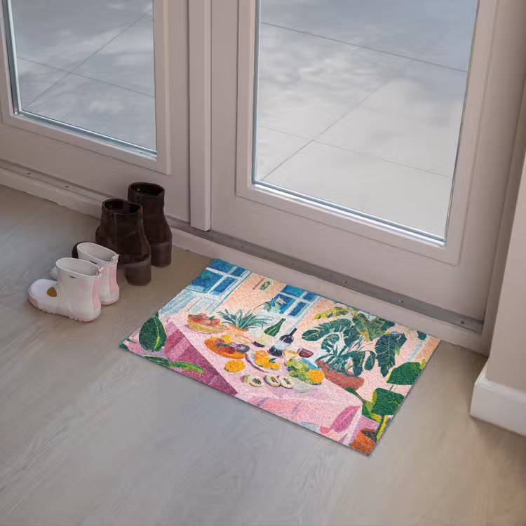 Tafel - Wijn - Fruit Deurmat klein -sfeer3