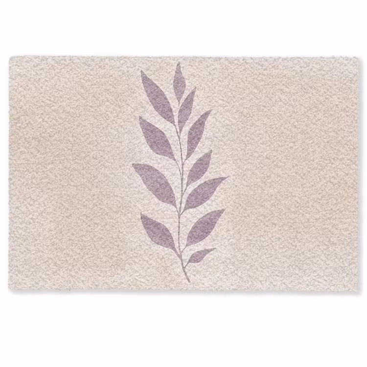 Tak - Bladeren - Minimalistisch - Beige Deurmat klein -zkaufland3d