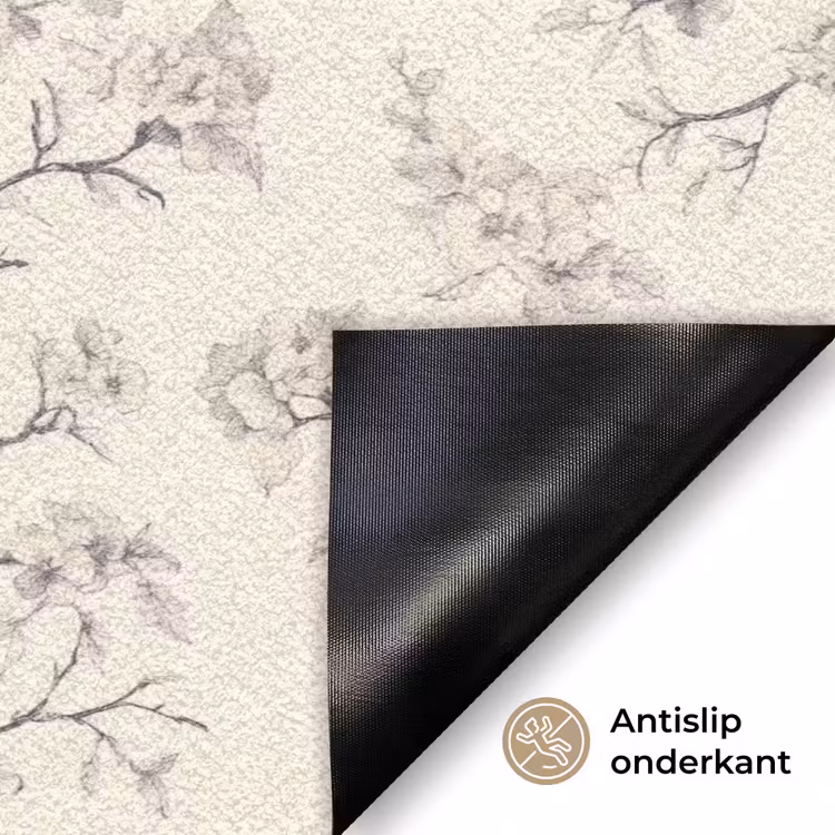 Takken - Vogels - Beige Deurmat klein 898 -antislip_NL