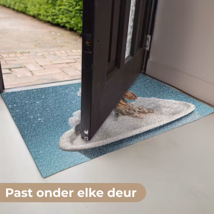 Teckel - Bad - Schuim - Waterdruppels Deurmat klein -USP_NL