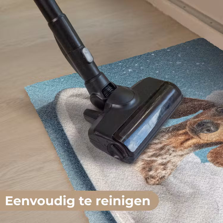 Teckel - Bad - Schuim - Waterdruppels Deurmat klein -reinigen_NL
