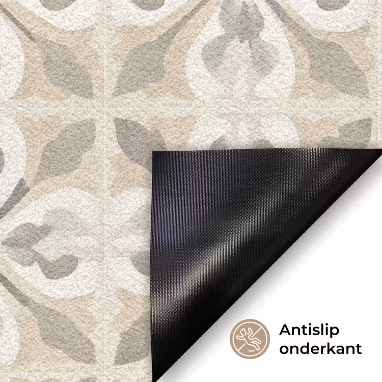 Tegel - Motief - Beige Deurmat klein 898 -antislip_NL