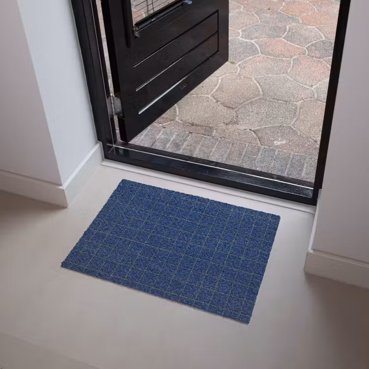 Tegel - Patroon - Blauw Deurmat klein 898 -sfeer5