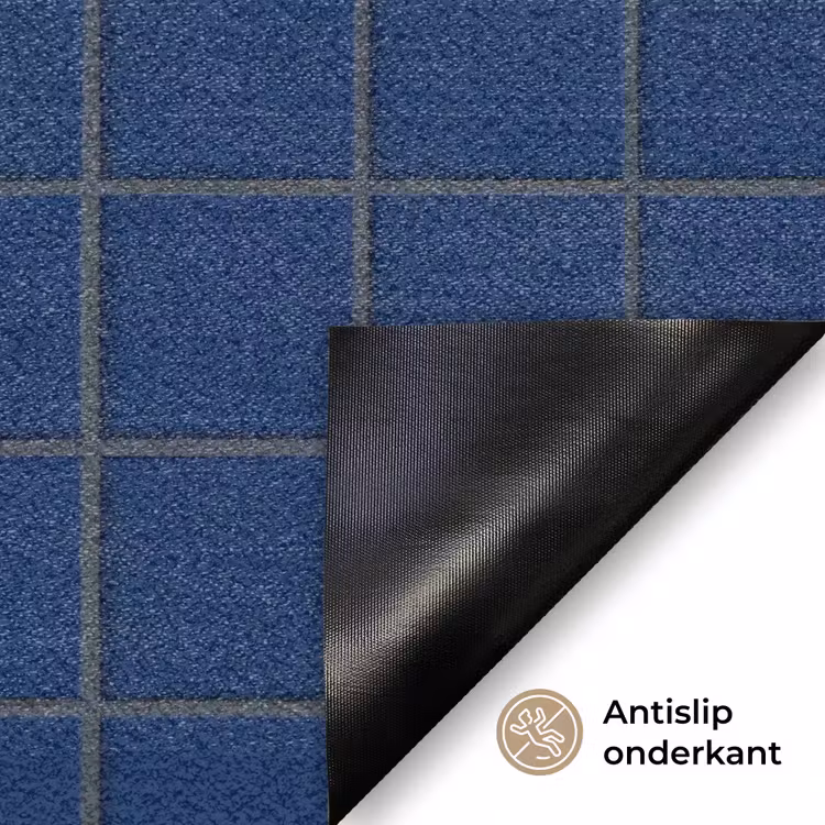 Tegel - Patroon - Blauw Deurmat klein 898 -antislip_NL