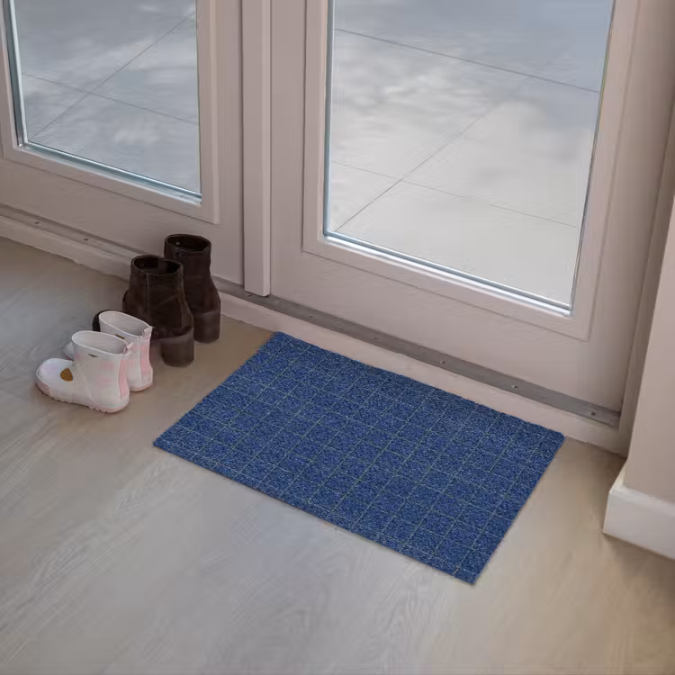 Tegel - Patroon - Blauw Deurmat klein 898 -sfeer3
