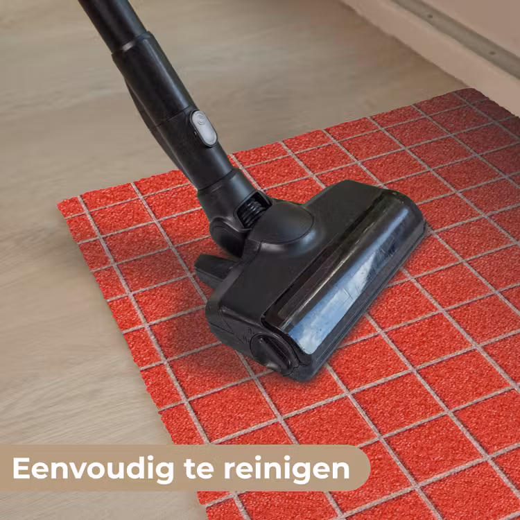 Tegel - Patroon - Kersen - Rood Deurmat klein 898 -reinigen_NL