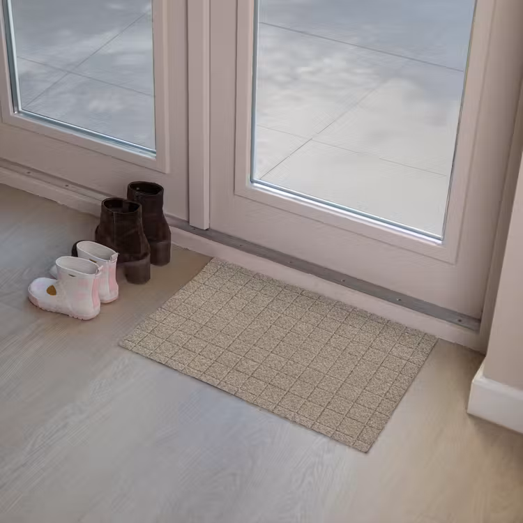 Tegel - Patroon - Taupe Deurmat klein 898 -sfeer3