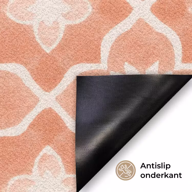 Tegelpatroon - Arabesk - Vintage - Terracotta Deurmat klein 898 -antislip_NL