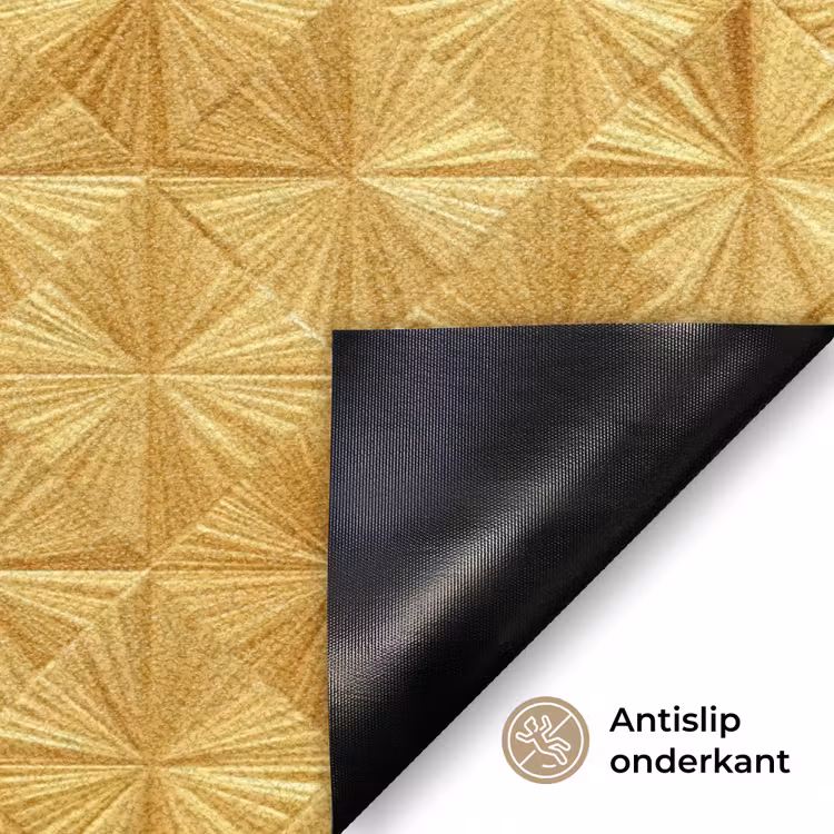 Tegels - Geometrisch - Reliëf - Goud Deurmat klein 898 -antislip_NL