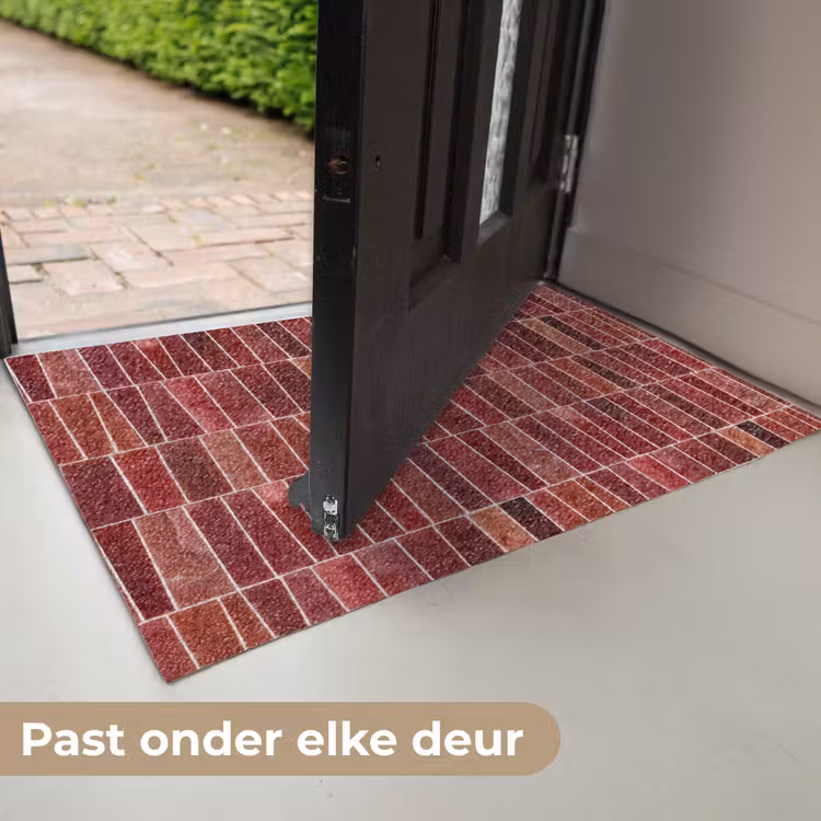 Tegels - Modern - Structuur - Dieprood Deurmat klein 898 -USP_NL