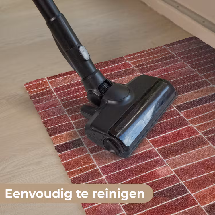 Tegels - Modern - Structuur - Dieprood Deurmat klein 898 -reinigen_NL