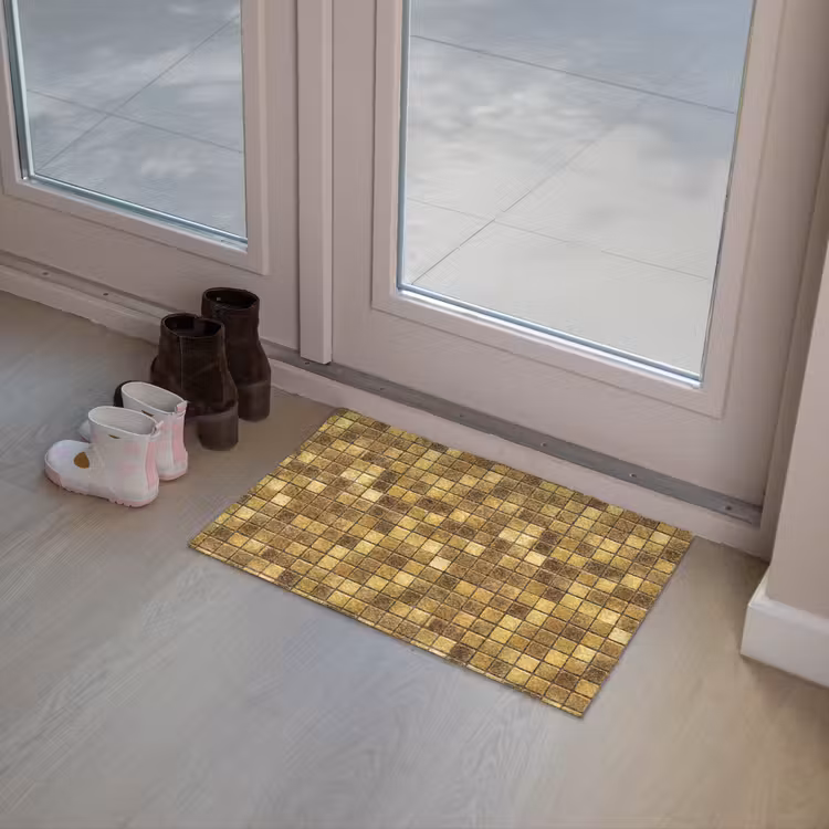 Tegels - Mozaïek - Luxe - Warm Goud Deurmat klein 898 -sfeer3