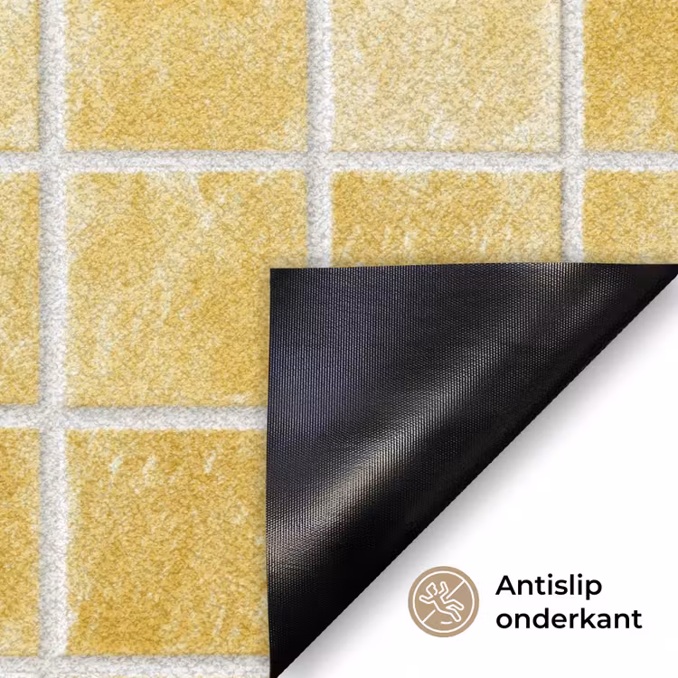 Tegels - Mozaïek - Textuur - Goudgeel Deurmat klein 898 -antislip_NL