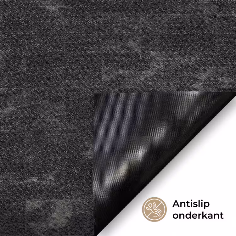 Tegels - Patroon - Marmer - Zwart Deurmat klein 898 -antislip_NL