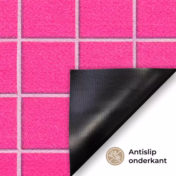Tegels - Vierkant - Fuchsia Deurmat klein 898 -antislip_NL