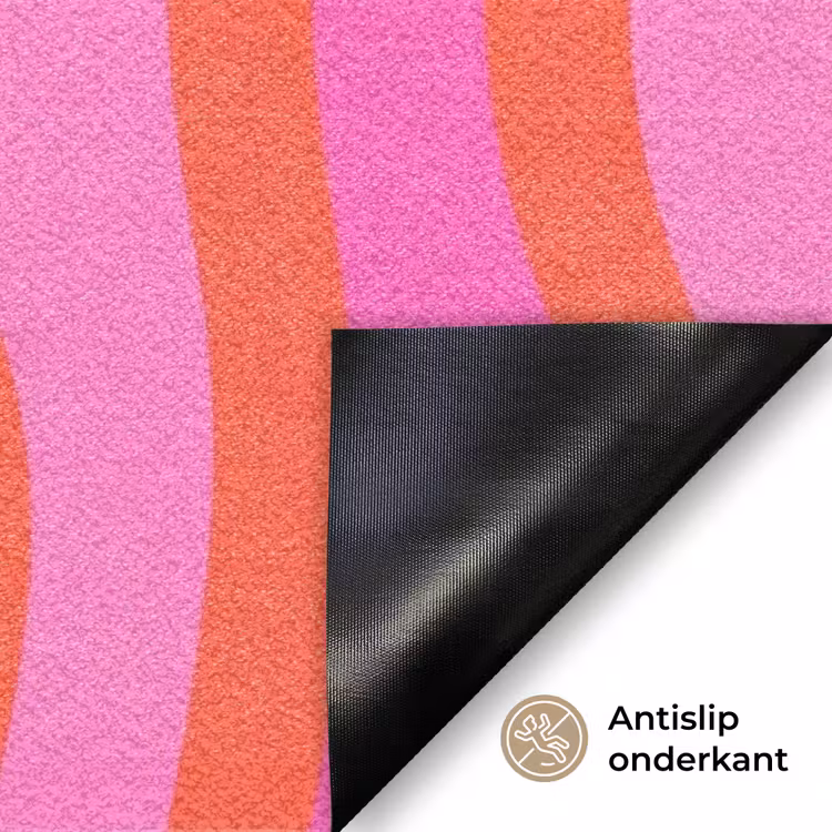 Tekst - Modern - Kleurrijk Deurmat klein -antislip_NL