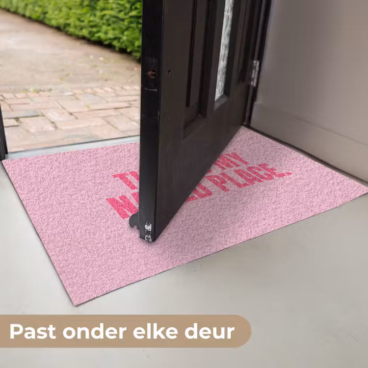 Tekst - Modern - Roze Deurmat klein -USP_NL