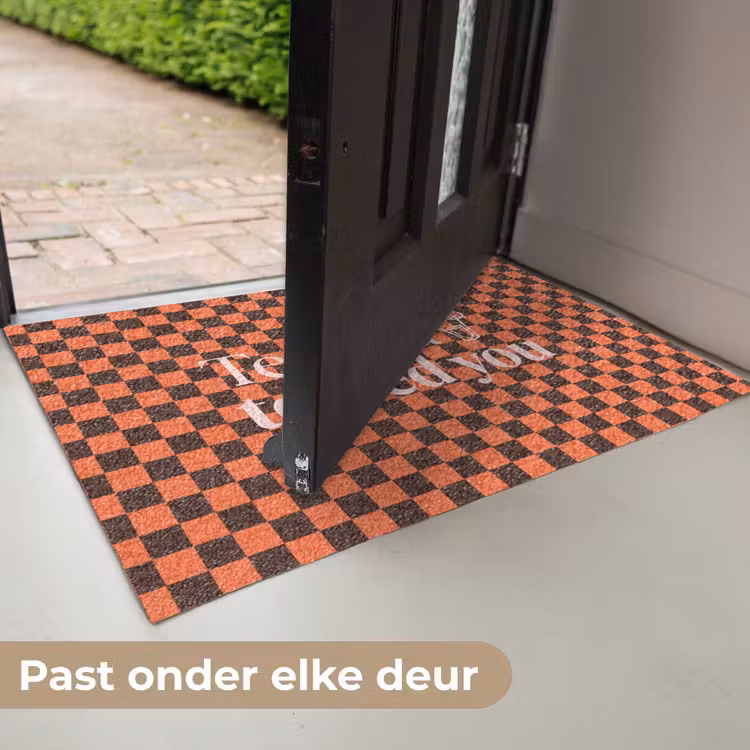Tequila texted you - Glas - Vierkanten - Oranje Deurmat klein -USP_NL
