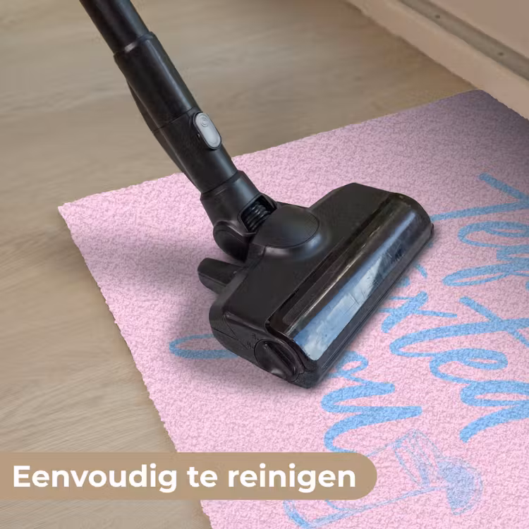 Tequila texted you - Roze - Blauw Deurmat klein -reinigen_NL