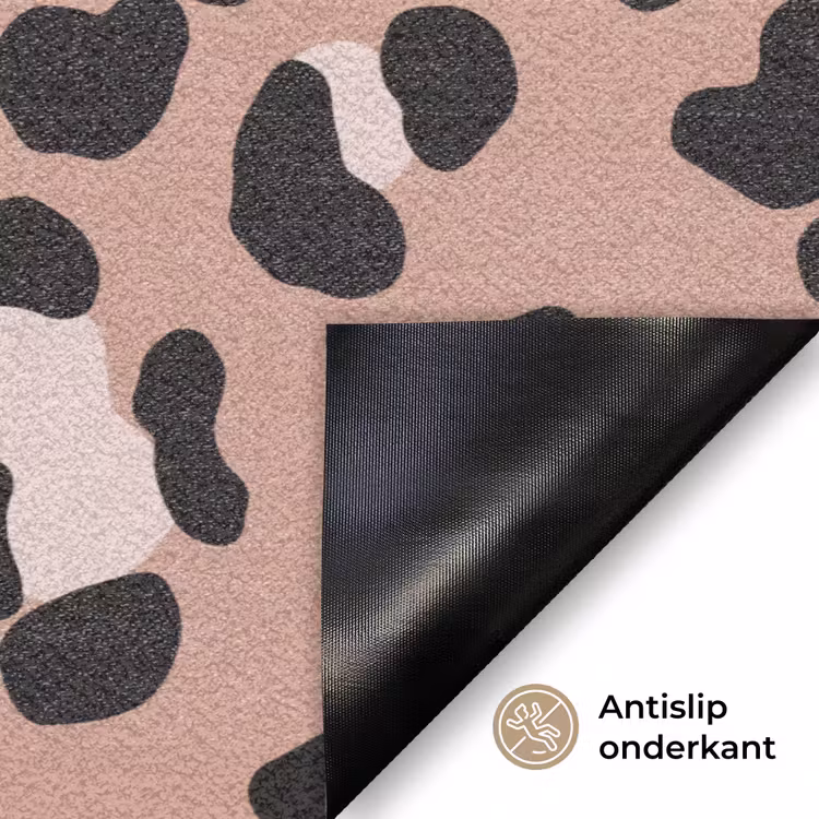 Terracottakleur - Onregelmatig - Luipaard Deurmat klein 898 -antislip_NL