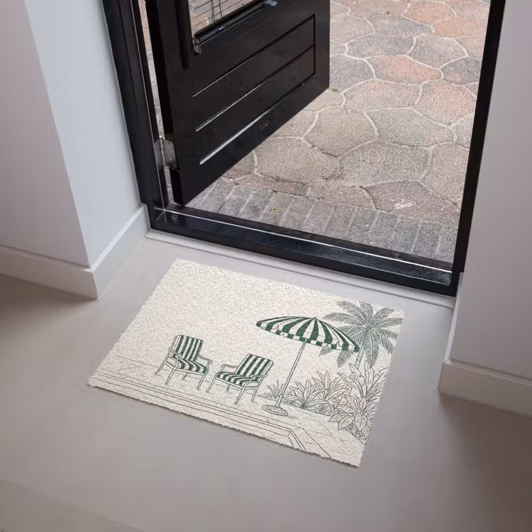 Terras - Illustratie - Groen Deurmat klein -sfeer5