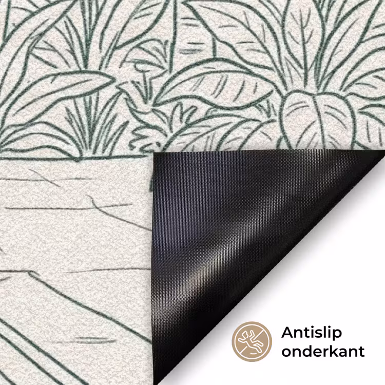 Terras - Illustratie - Groen Deurmat klein -antislip_NL