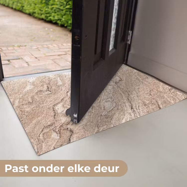 Textuur - Aders - Abstract - Modern - Beige Deurmat klein -USP_NL