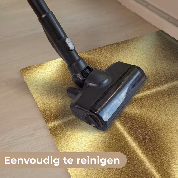 Textuur - Geborsteld Goud - Industrieel - Metallic Deurmat klein 898 -reinigen_NL
