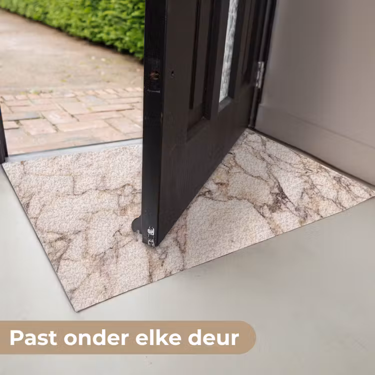Textuur - Gesteente - Aderen - Abstract - Wit Deurmat klein -USP_NL