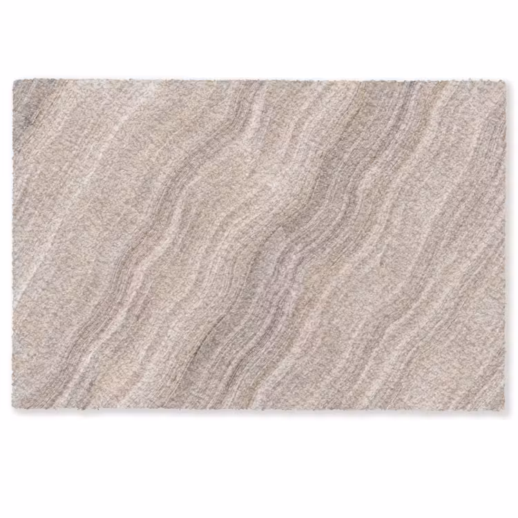 Textuur - Golvend - Abstract - Modern - Beige Deurmat klein -zkaufland3d