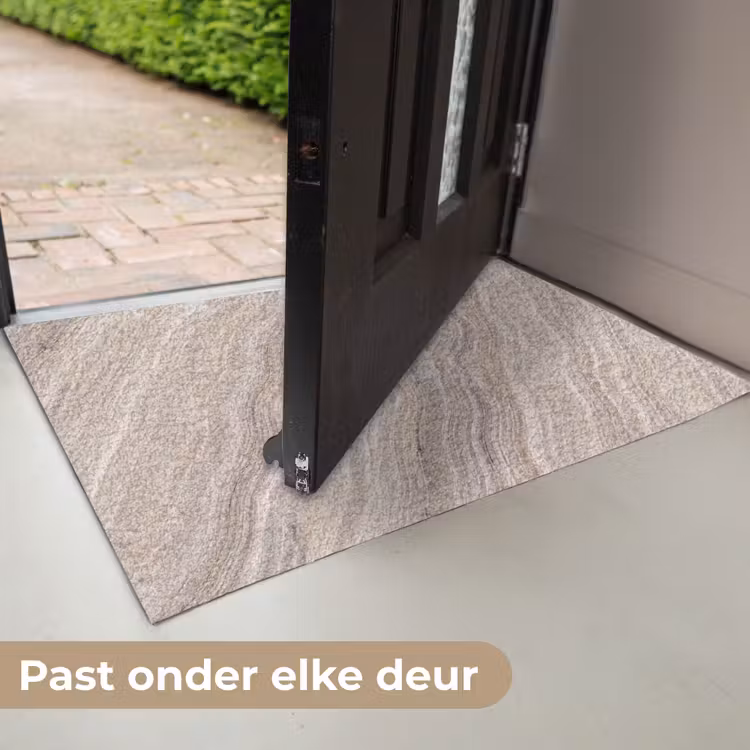 Textuur - Golvend - Abstract - Modern - Beige Deurmat klein -USP_NL