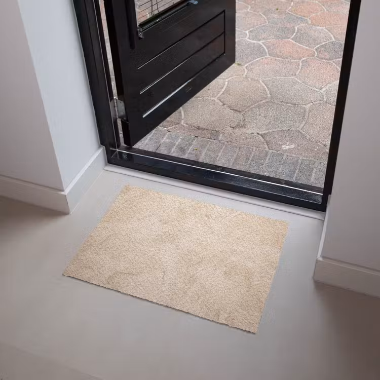 Textuur - Patroon - Abstract - Modern - Beige Deurmat klein -sfeer5