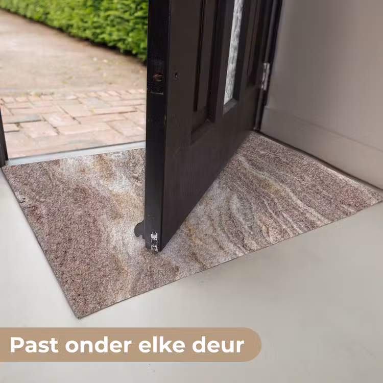 Textuur - Steen - Abstract - Beige Deurmat klein -USP_NL