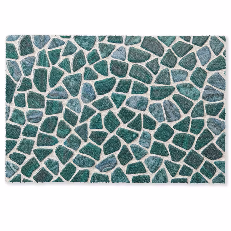 Textuur - Steen - Groen - Abstract - Patroon Deurmat klein -zkaufland3d