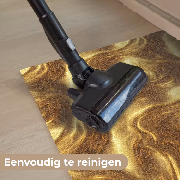Textuur - Vloeibaar - Organisch - Goud Deurmat klein 898 -reinigen_NL