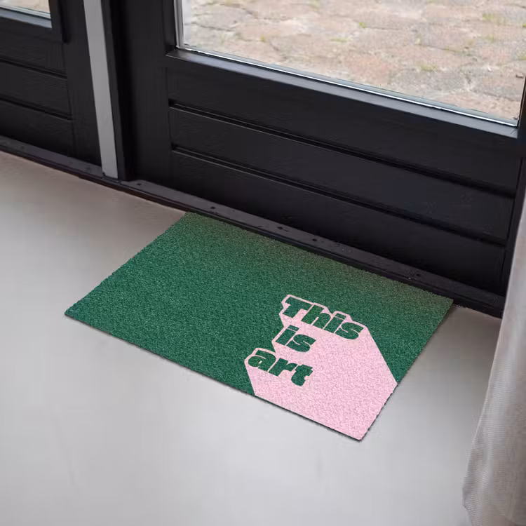 This is art - Schaduw - Roze Deurmat klein -sfeer2