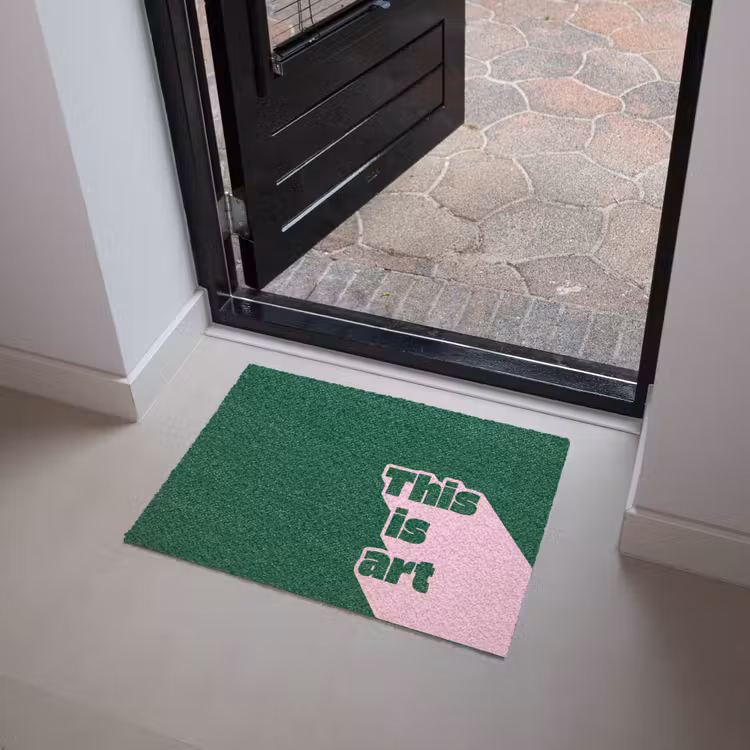 This is art - Schaduw - Roze Deurmat klein -sfeer5