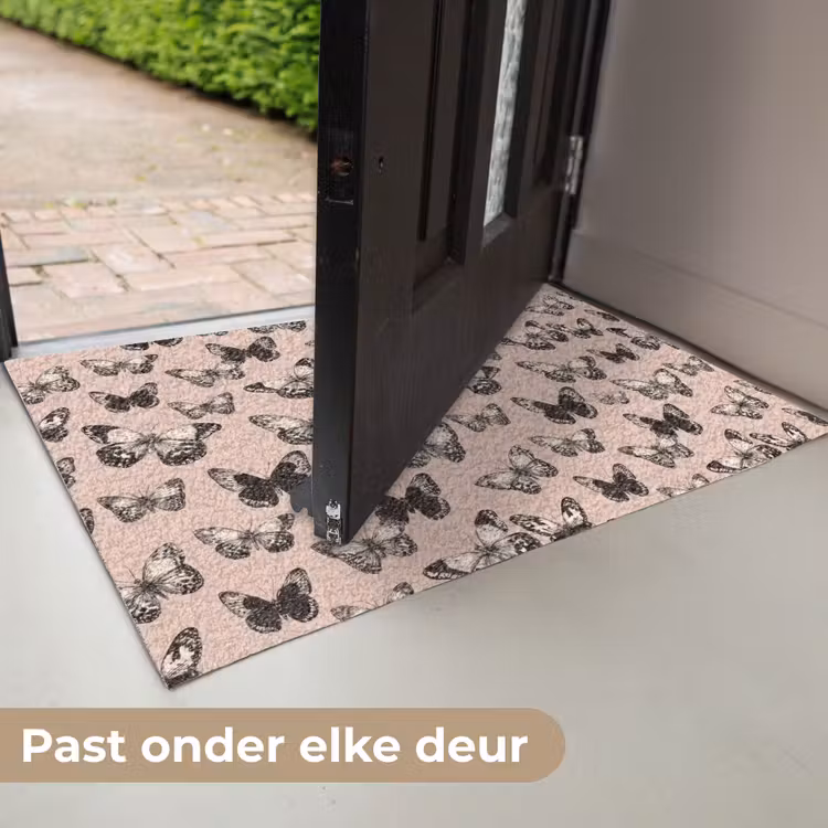Tijdloos - Vlinders - Perzik Deurmat klein 898 -USP_NL