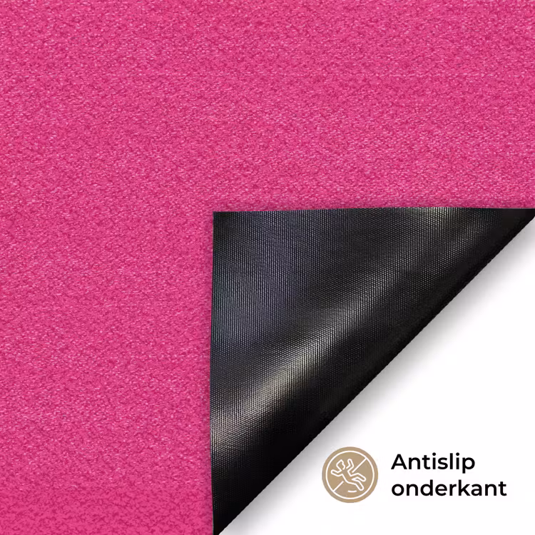 Toedeloe - Groen - Roze Deurmat klein -antislip_NL