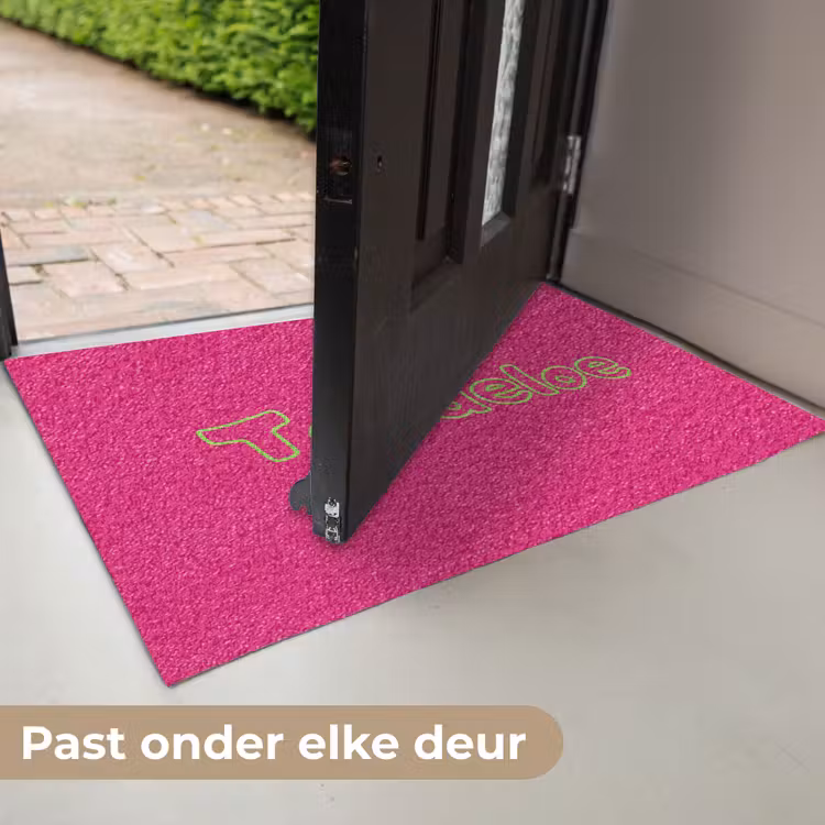 Toedeloe - Groen - Roze Deurmat klein -USP_NL