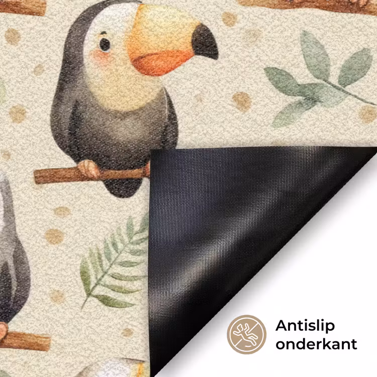 Toekans - Exotisch - Kleurrijk Deurmat klein 898 -antislip_NL