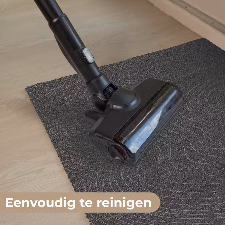 Topografische lijnen - Grijs - Abstract Deurmat klein -reinigen_NL