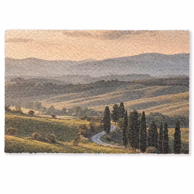 Toscaans - Landschap - Heuvels Deurmat klein -zkaufland3d