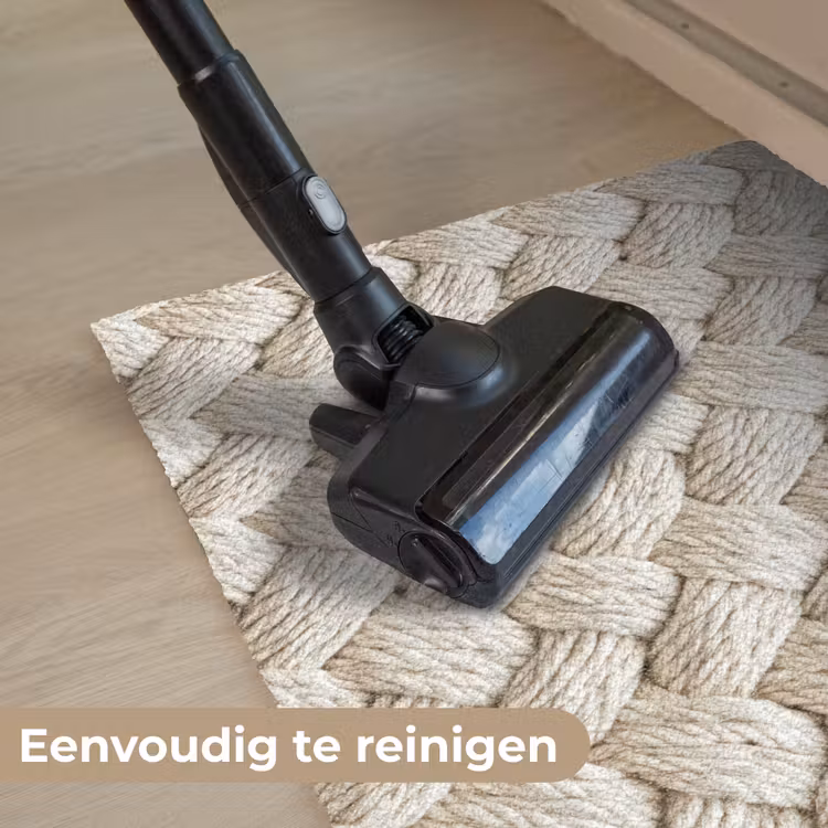 Touw - Gebreid - Beige Deurmat klein 898 -reinigen_NL