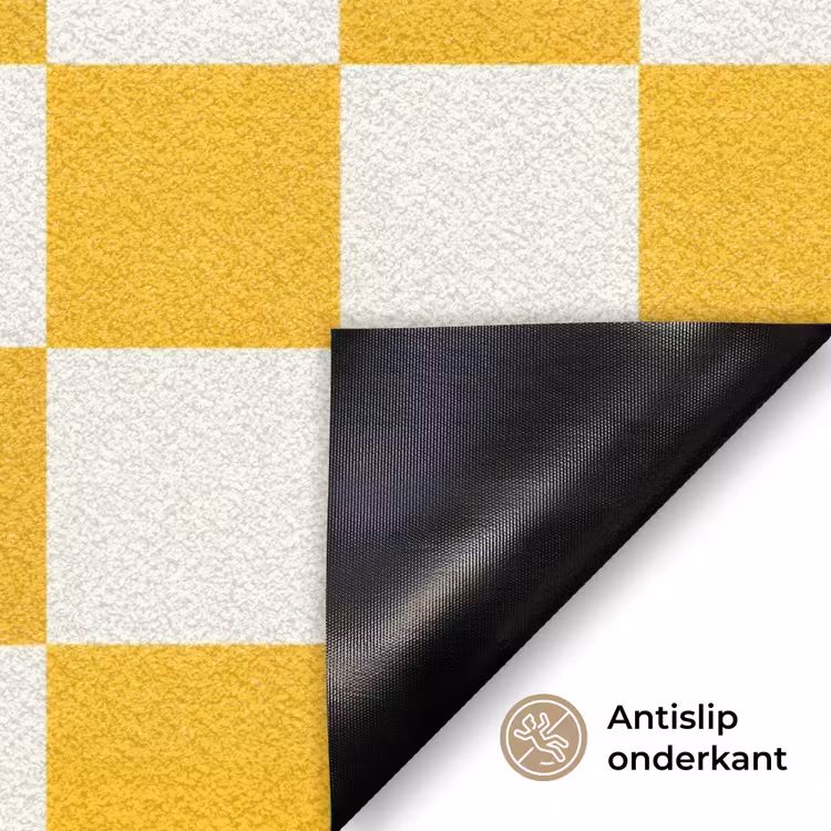 Traditioneel - Patroon - Geel Deurmat klein 898 -antislip_NL