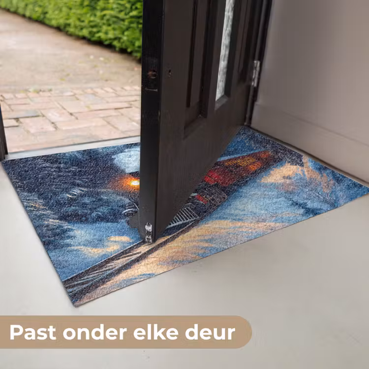 Trein - Kerst - Sneeuw - Kersttrein Deurmat klein -USP_NL