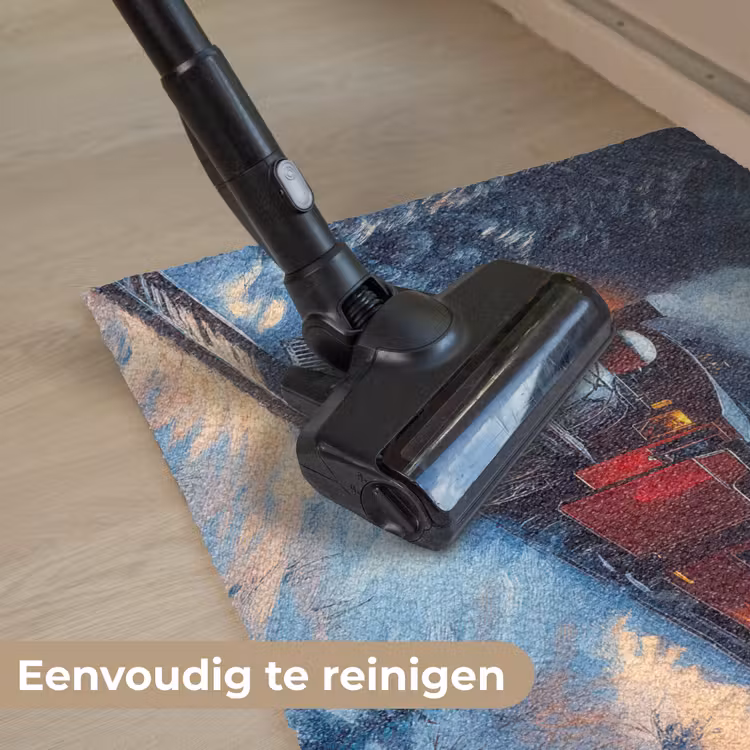 Trein - Kerst - Sneeuw - Kersttrein Deurmat klein -reinigen_NL