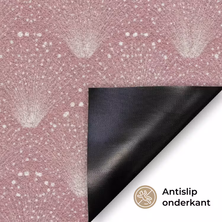 Trendy - Patroon - Roze Deurmat klein 898 -antislip_NL