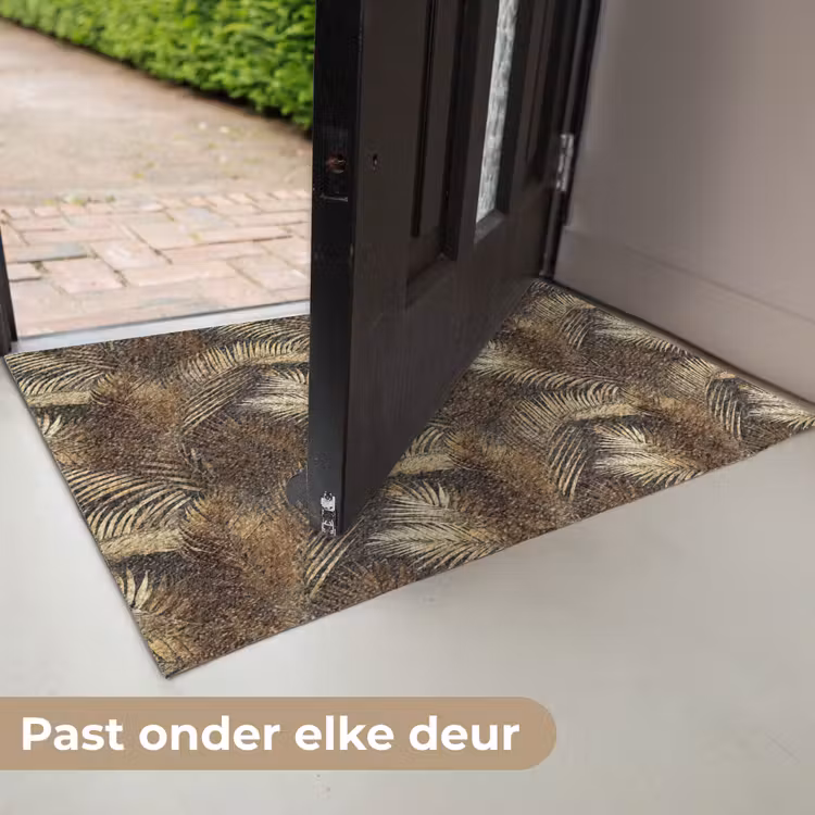 Tropisch - Bladeren - Goud Deurmat klein 898 -USP_NL